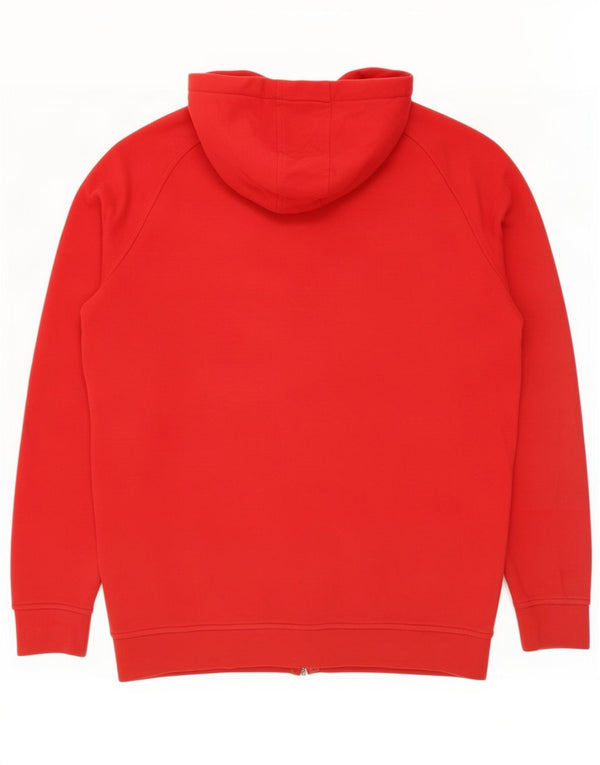 Felpa con cappuccio e zip da uomo Kappa 2XL in cotone rosso