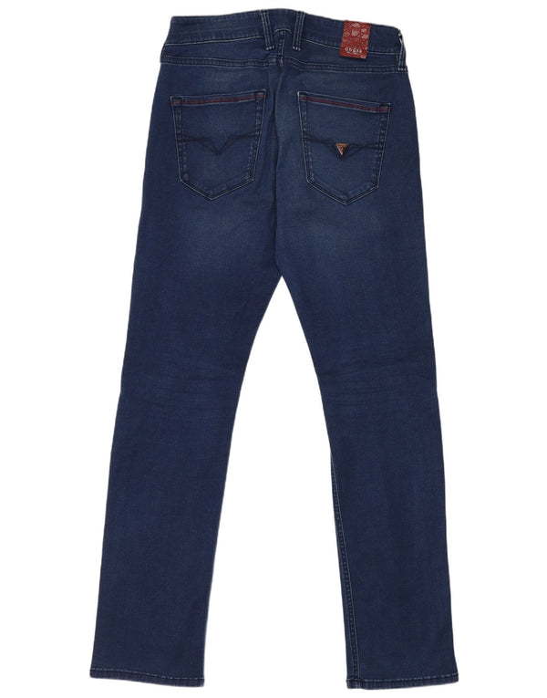 Jeans slim dritti da uomo Guess Vermont W28 L32 cotone blu