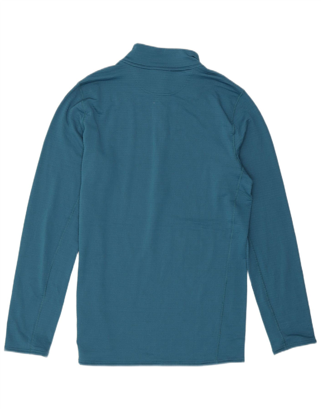 Patagonia Uomo Dri Fit Zip Neck Pullover Tuta Top Blu Medio