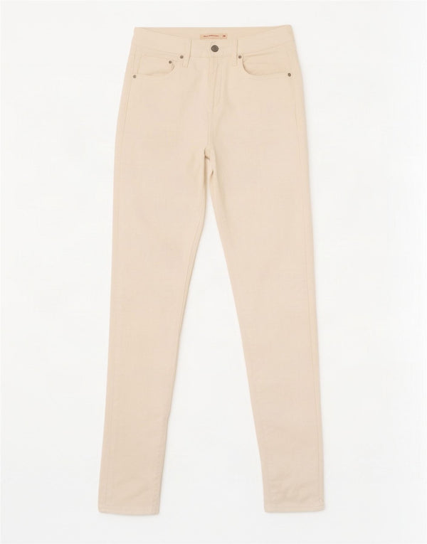 Jeans skinny a vita alta Levi's 721 da donna W26 L32 cotone bianco