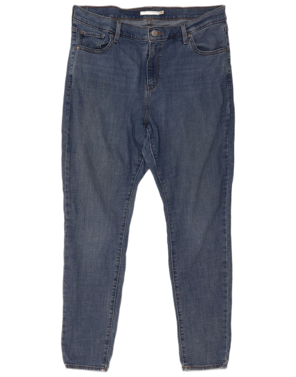 Levi's Donna 721 Jeans skinny a vita alta US 16 2XL W36 L30 Cotone blu
