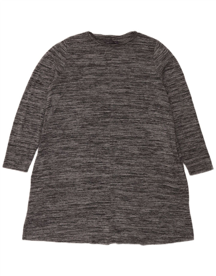 Abito maglione da donna Marks & Spencer UK 18 XL Poliestere screziato grigio