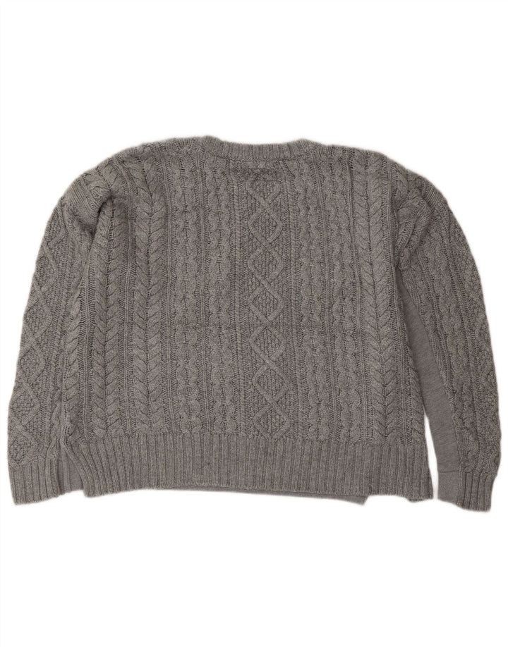 Felpa con grafica oversize da donna SUPERDRY UK 14 Grigio medio