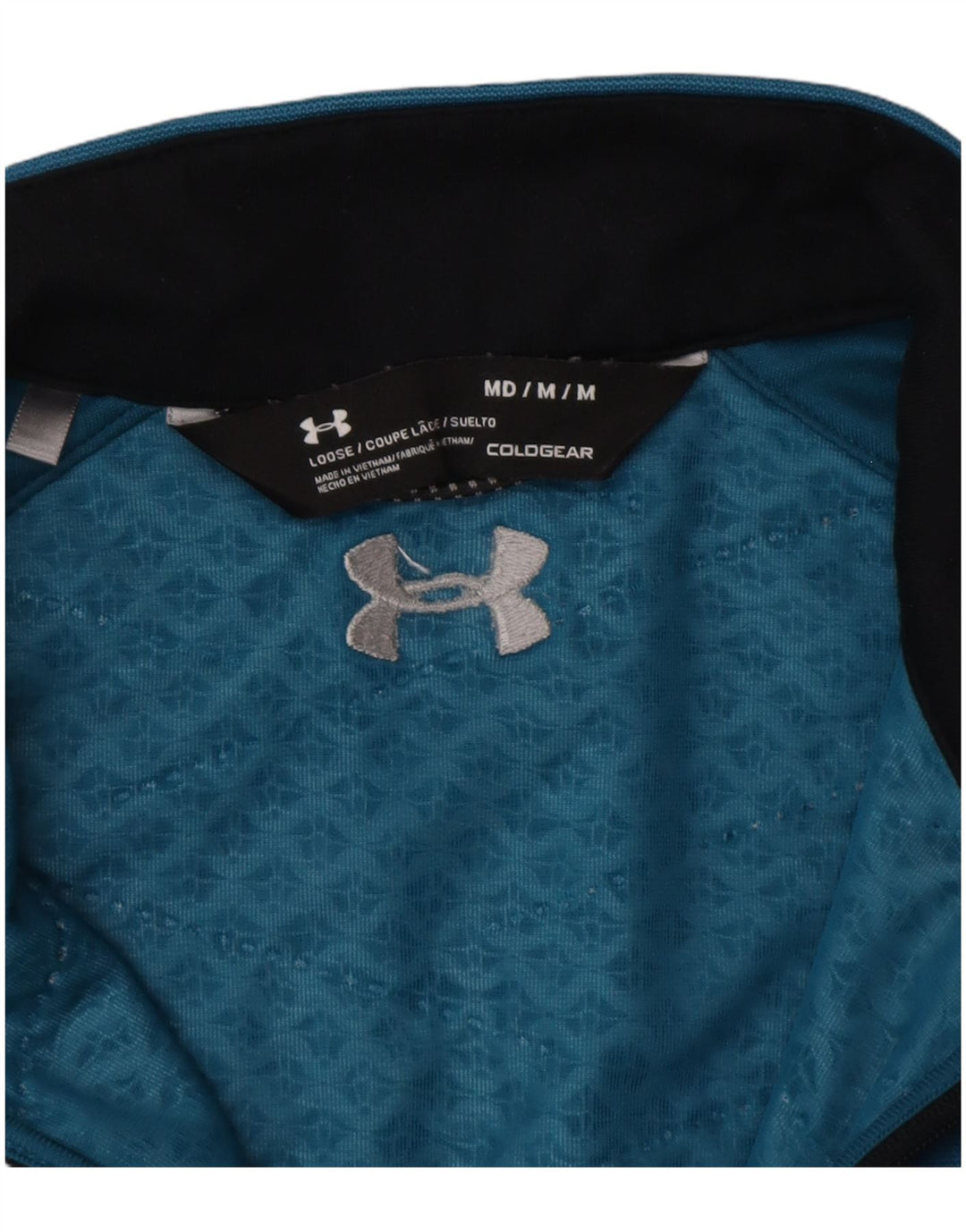 Maglietta Under Armour da uomo Cold Gear, vestibilità ampia, manica lunga, blu medio
