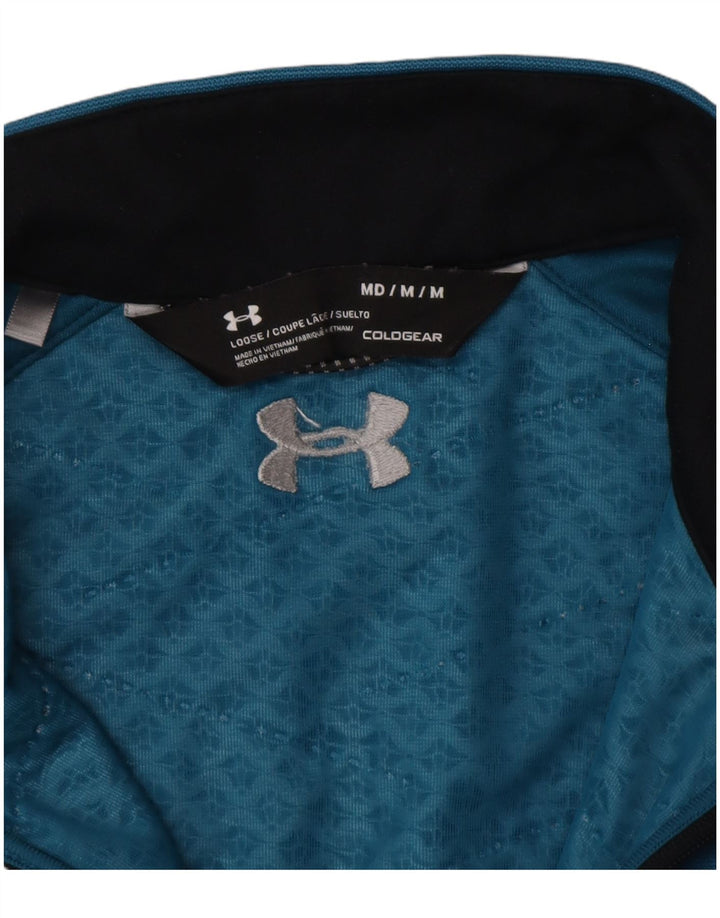 Maglietta Under Armour da uomo Cold Gear, vestibilità ampia, manica lunga, blu medio