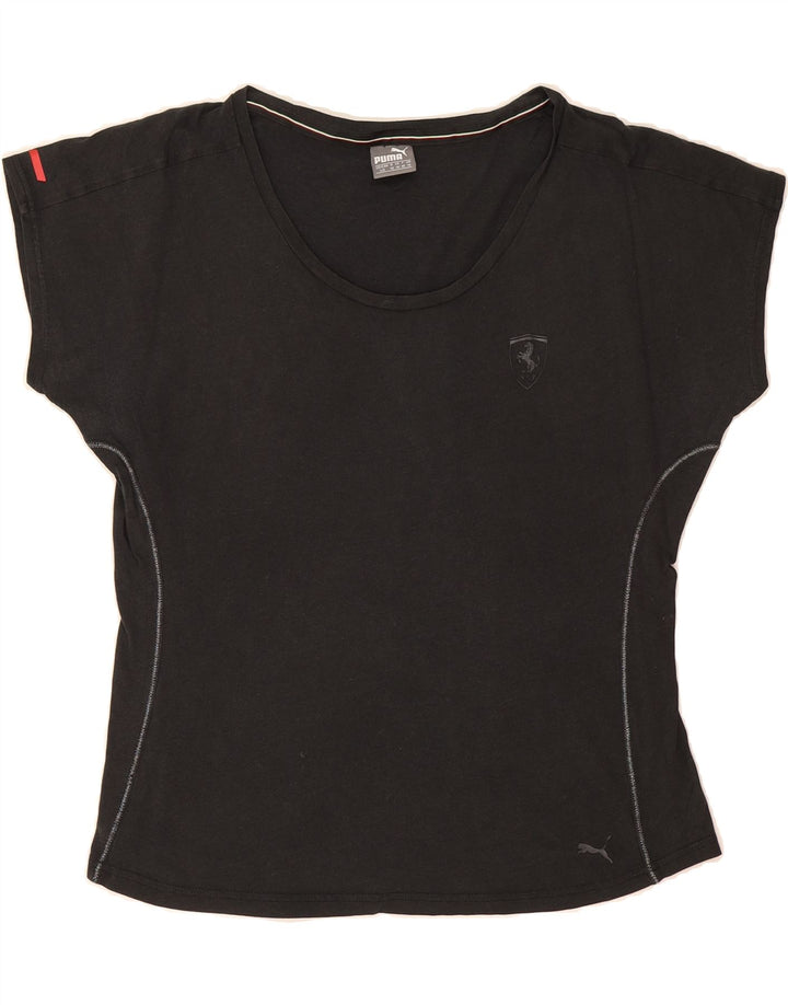 PUMA Womens T-Shirt Top UK 14 Large Black Vintage Puma and Second-Hand Puma from Messina Hembry 