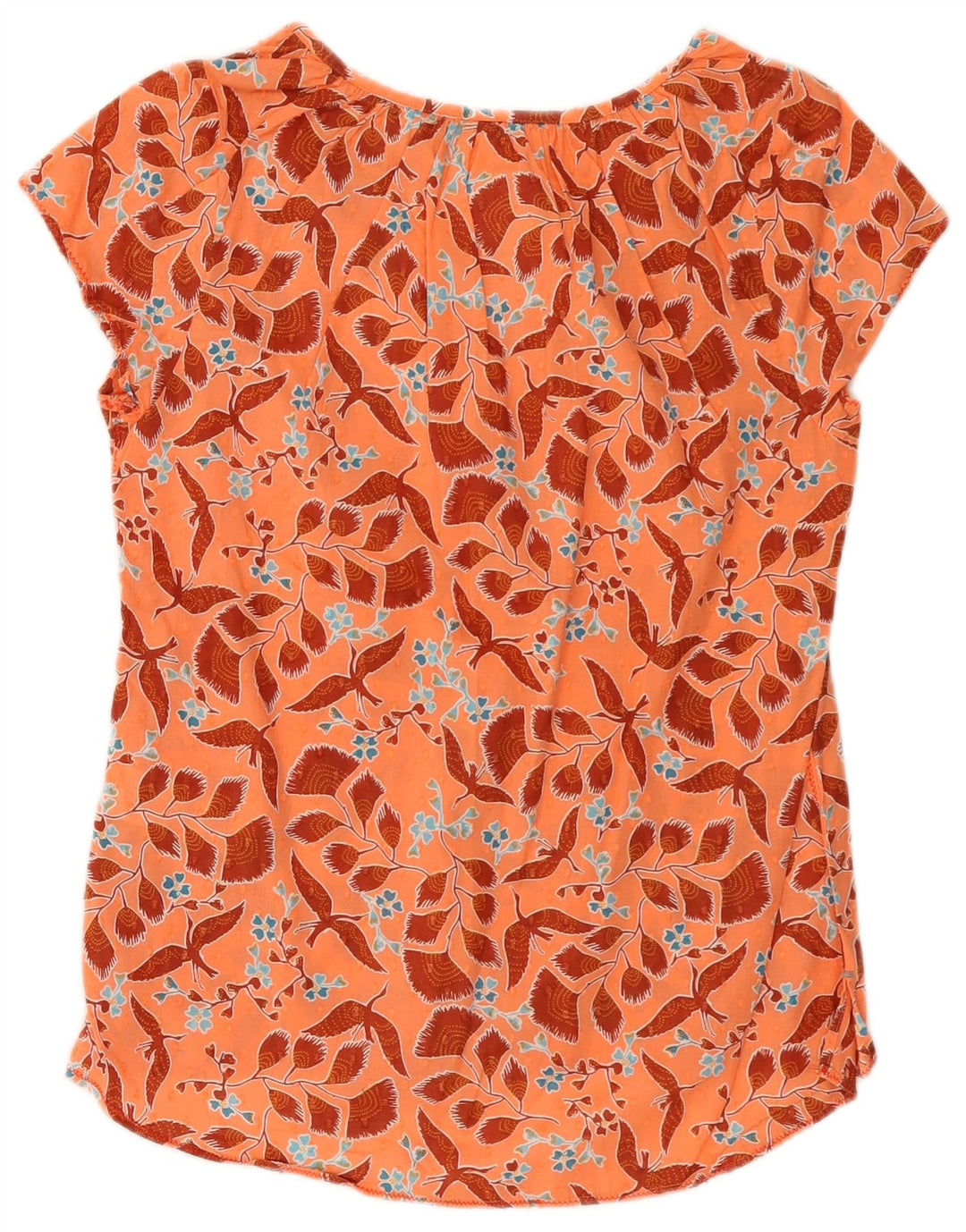 Camicetta da donna White Stuff Top UK 8 Piccolo cotone floreale arancione