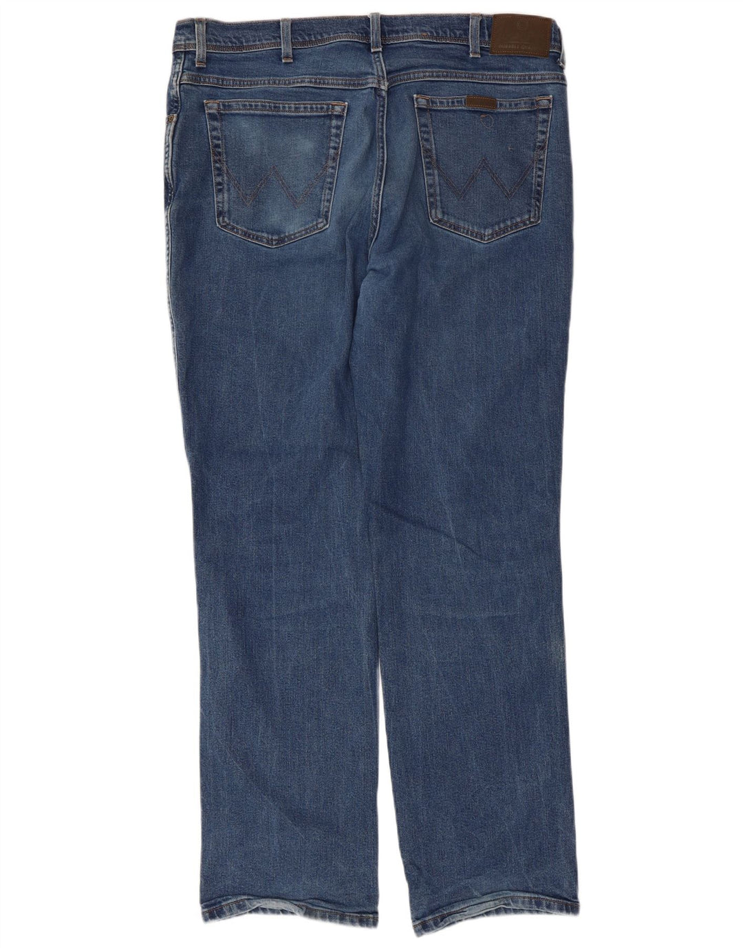 Jeans dritti da uomo vestibilità regolare WRANGLER W40 L34 cotone blu
