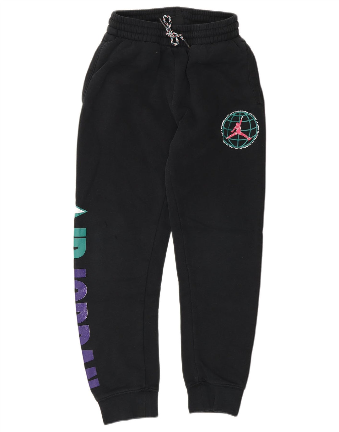 Pantaloni da tuta con grafica Jordan da ragazzo, pantaloni da jogging, 10-11 anni, colore medio, nero