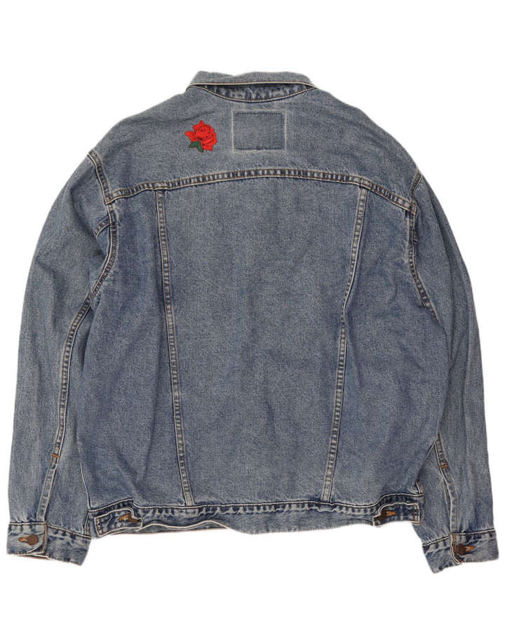Giacca di jeans da uomo Levi's UK 40 grande cotone blu