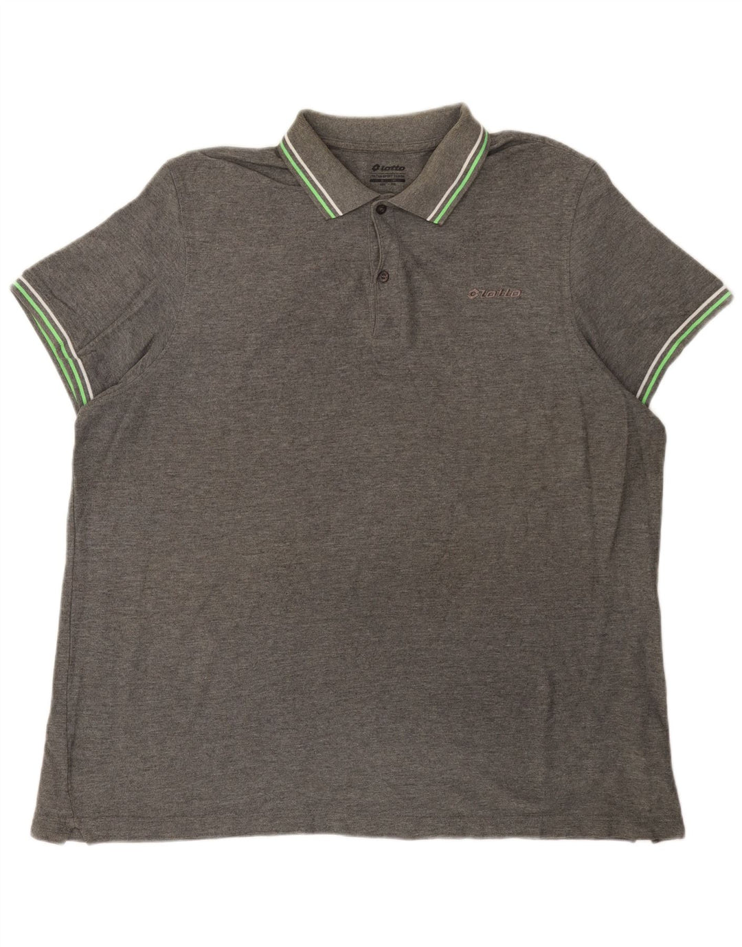 Polo da uomo Lotto 2XL in cotone grigio