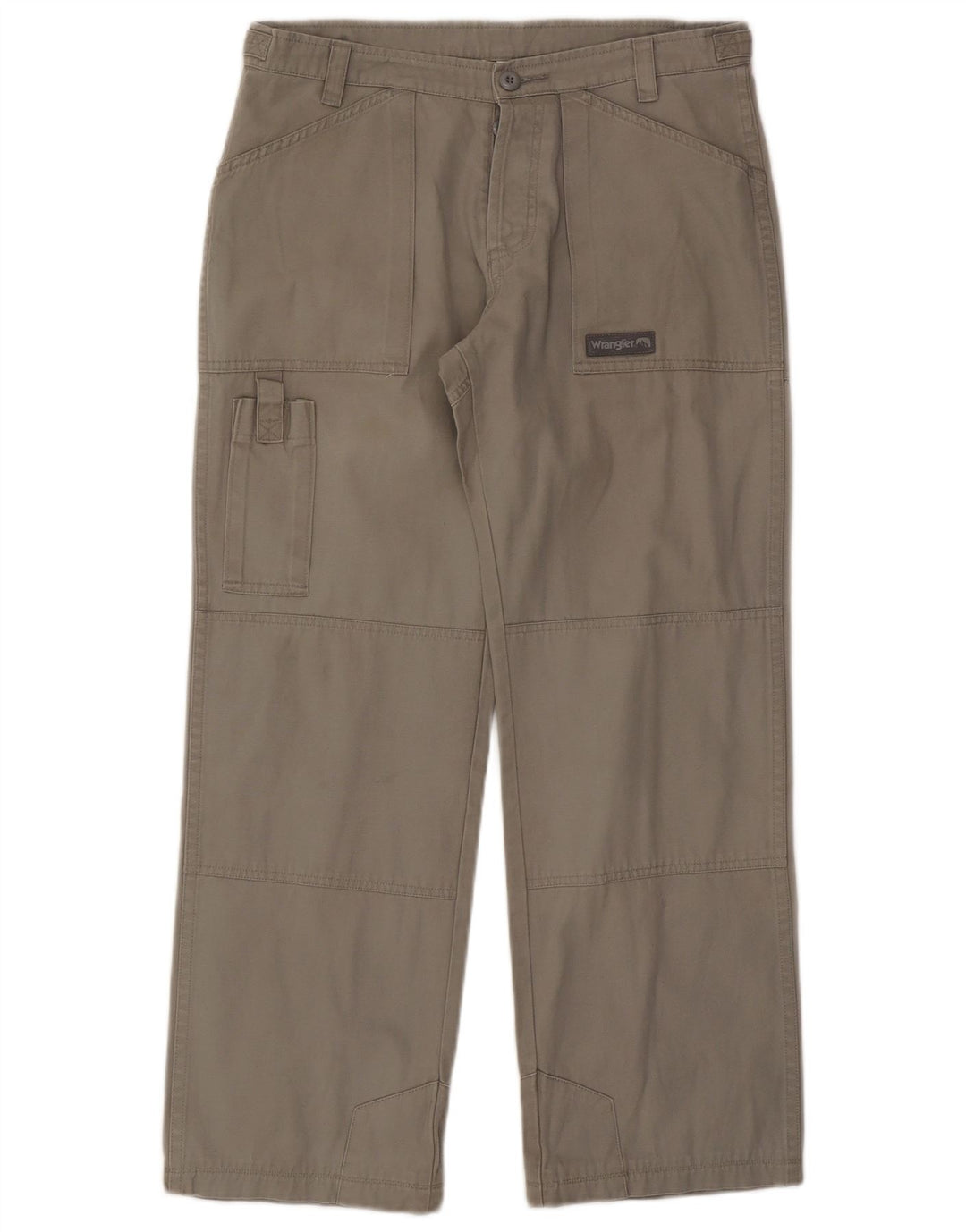 Pantaloni cargo dritti da uomo Wrangler W32 L28 cotone grigio