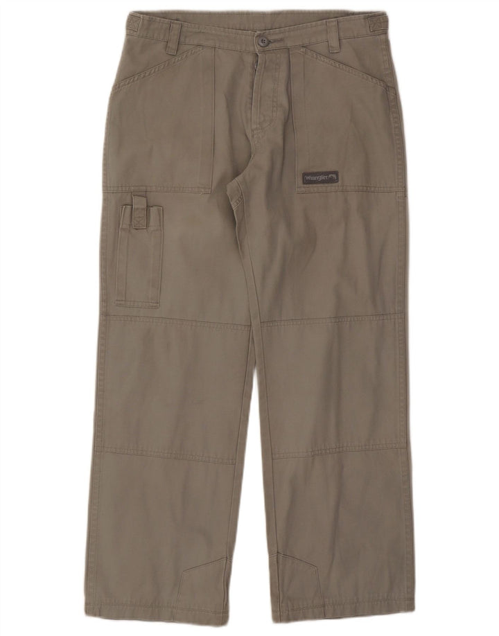 Pantaloni cargo dritti da uomo Wrangler W32 L28 cotone grigio