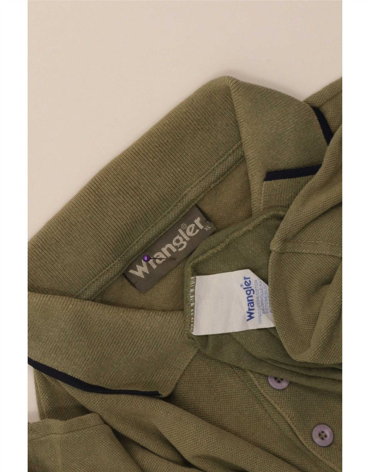Polo da uomo Wrangler XL in cotone kaki