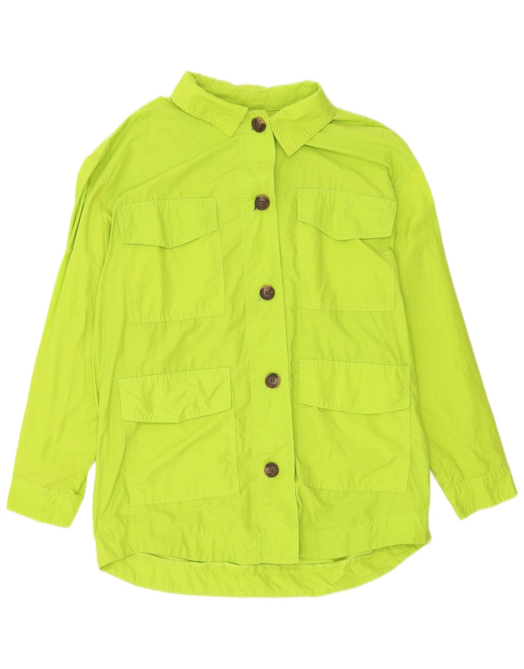 Topshop Giacca multiuso oversize da donna UK 8 Small Green Cotton