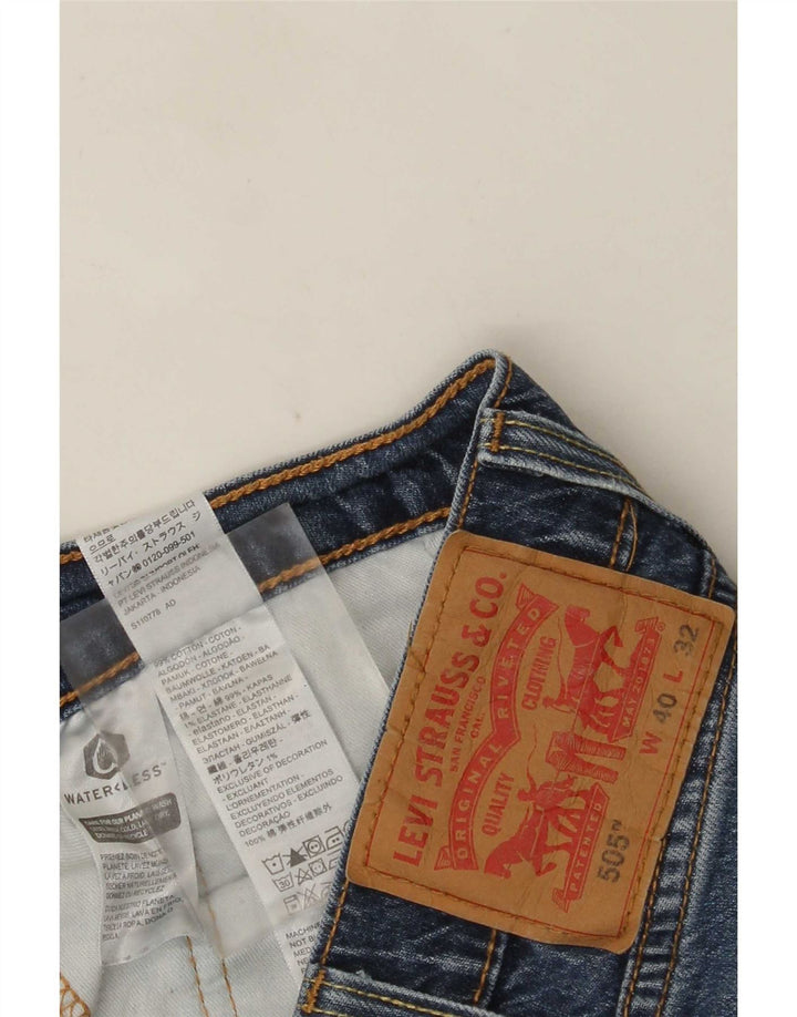 Levi's Uomo 505 Jeans dritti W40 L32 Cotone Blu