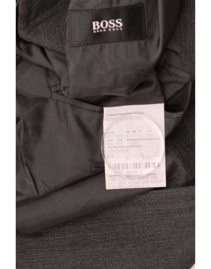 Giacca blazer da uomo a 3 bottoni HUGO BOSS EU 54 2XL Lana grigia
