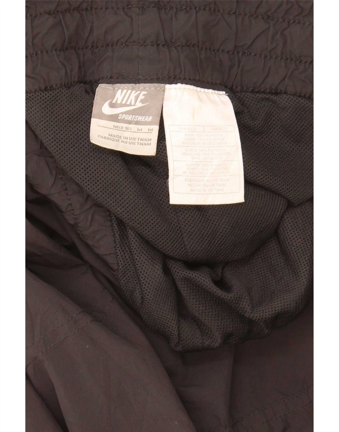 Pantaloni della tuta da donna Nike US 8/10 Medium Black Colourblock poliestere