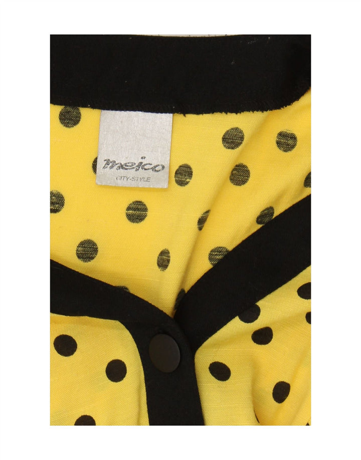 Giacca blazer da donna con maniche a 3/4 Meico UK 12 poliestere giallo medio