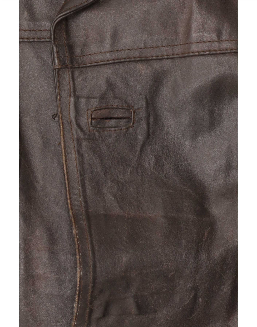 Bayside Giacca in pelle da uomo UK 38 Marrone medio