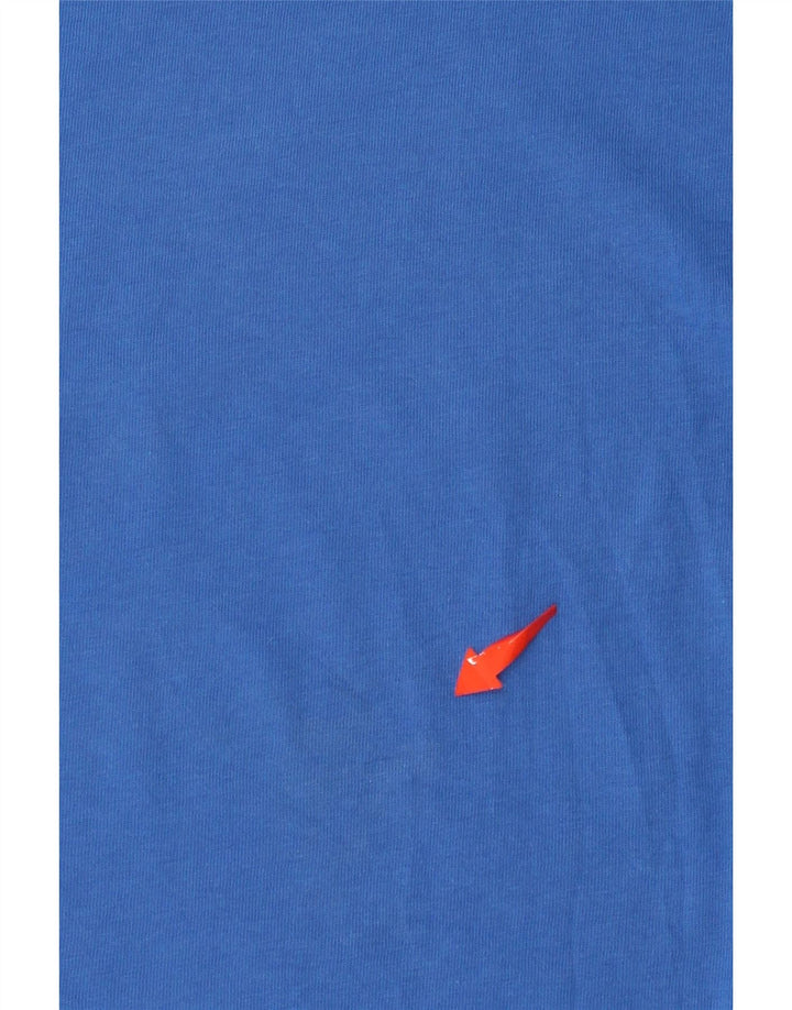 T-shirt grafica da uomo NIKE Top piccola in cotone blu