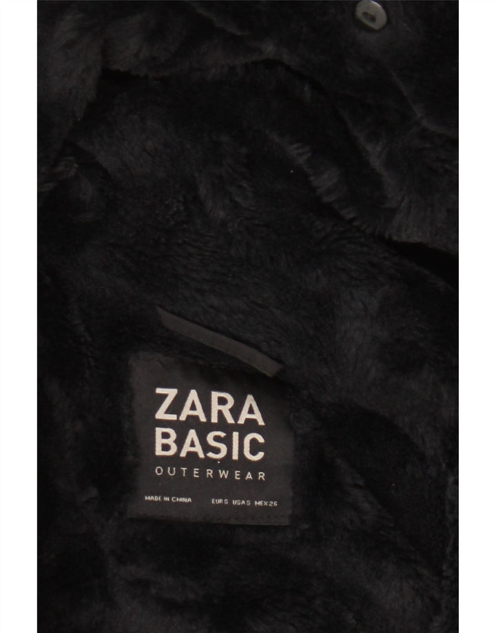 Giacca a vento con cappuccio da donna Zara UK 10 piccola nera