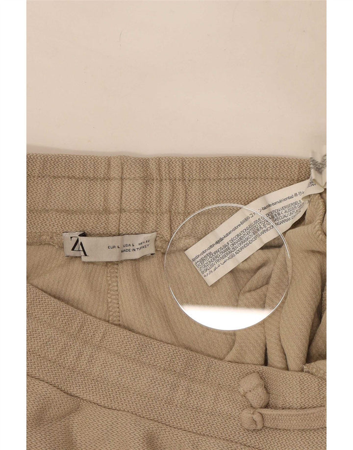 Pantaloncini sportivi Zara da uomo grandi beige