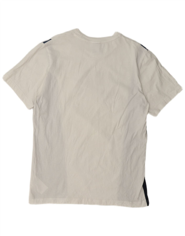 T-shirt grafica da uomo Nike Top Large in cotone color block bianco