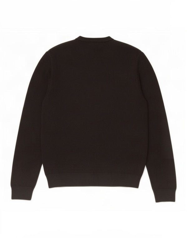 Maglione da uomo con scollo a V Marks & Spencer, acrilico nero medio