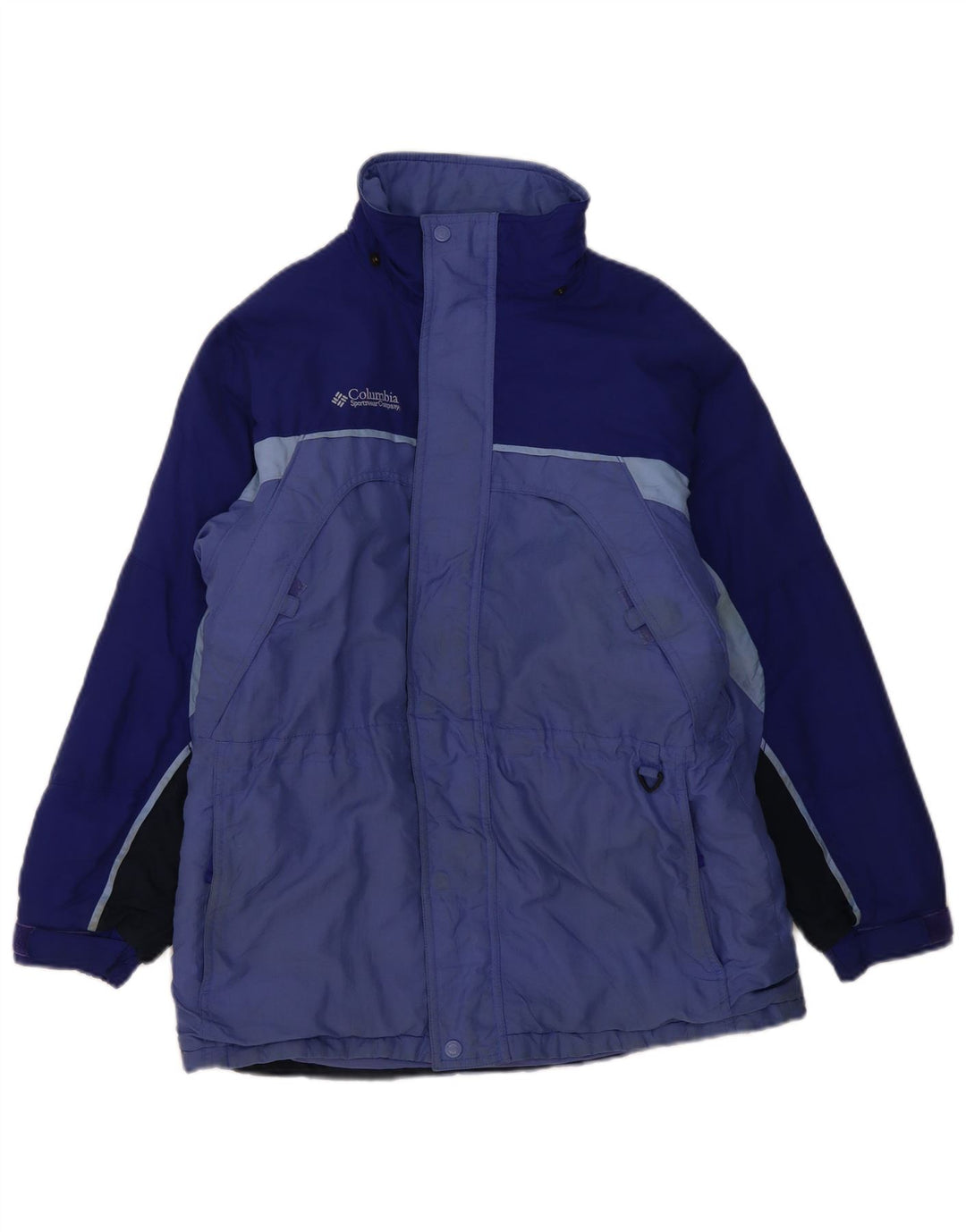 Giacca a vento grafica da ragazzo Columbia 14-15 anni in nylon color block blu