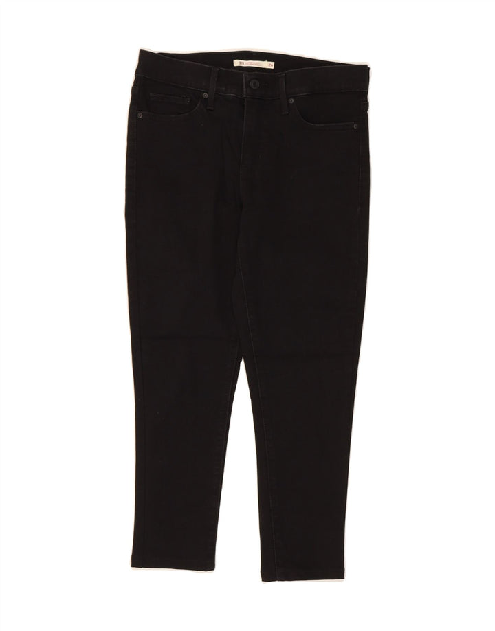 LEVI'S Womens 311 Shaping Skinny Jeans W26 L22 Black Vintage Levi's and Second-Hand Levi's from Messina Hembry 