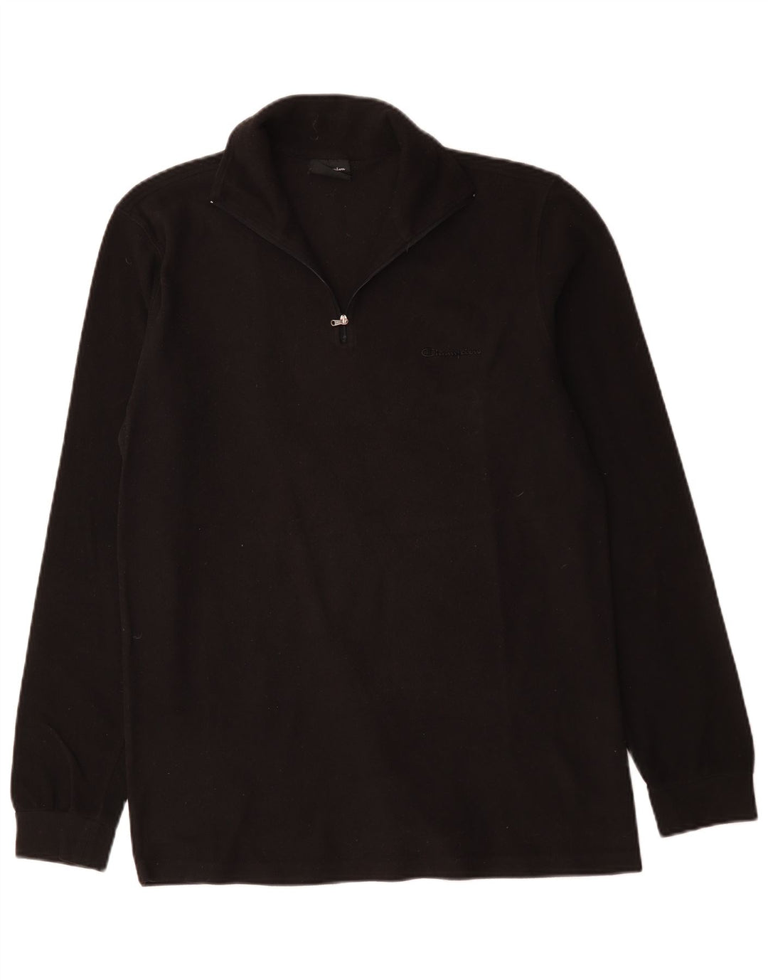 Maglione in pile da uomo Champion con zip e collo 2XL poliestere nero