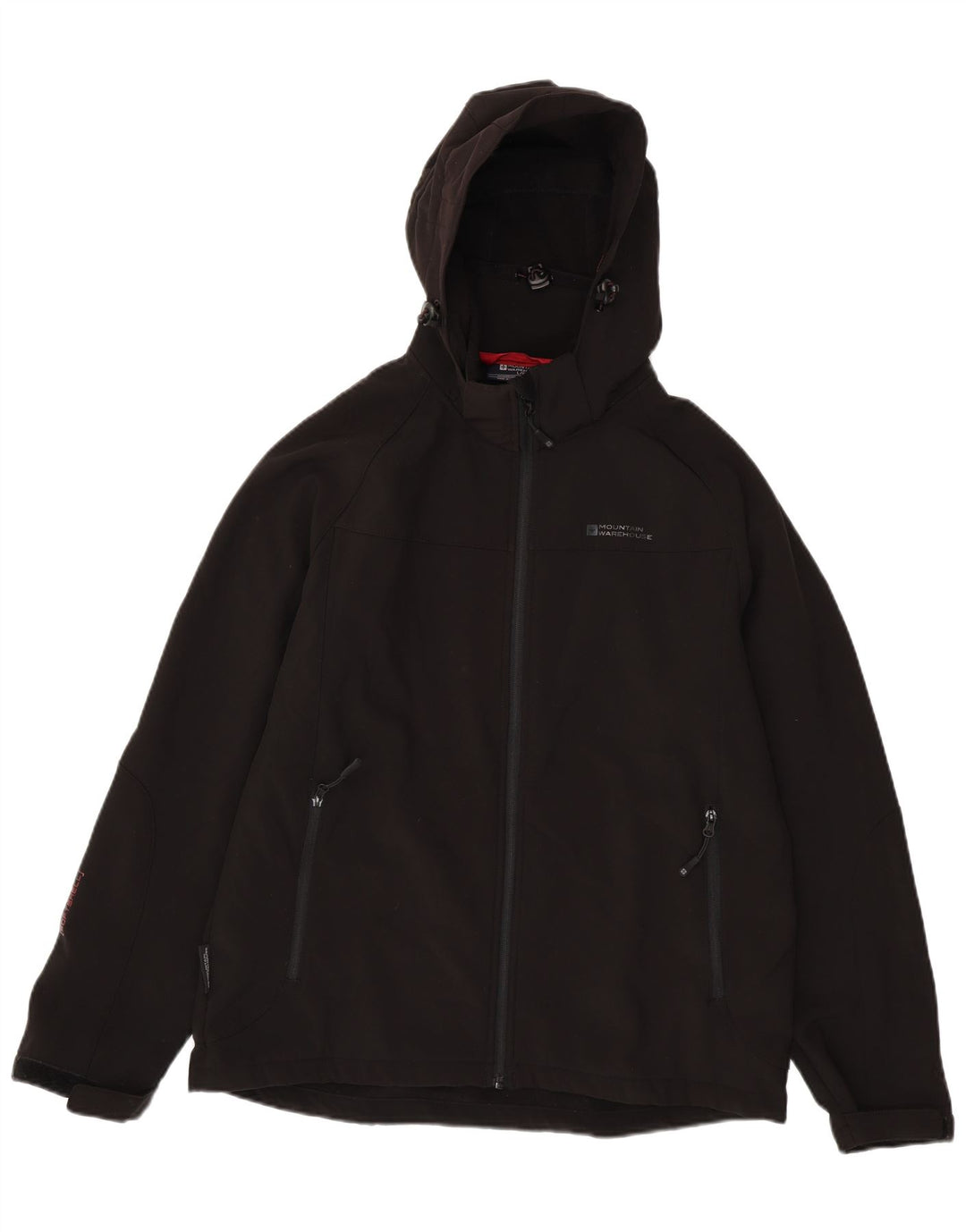 MOUNTAIN WAREHOUSE Giacca a vento con cappuccio da uomo UK 40 Large Nera