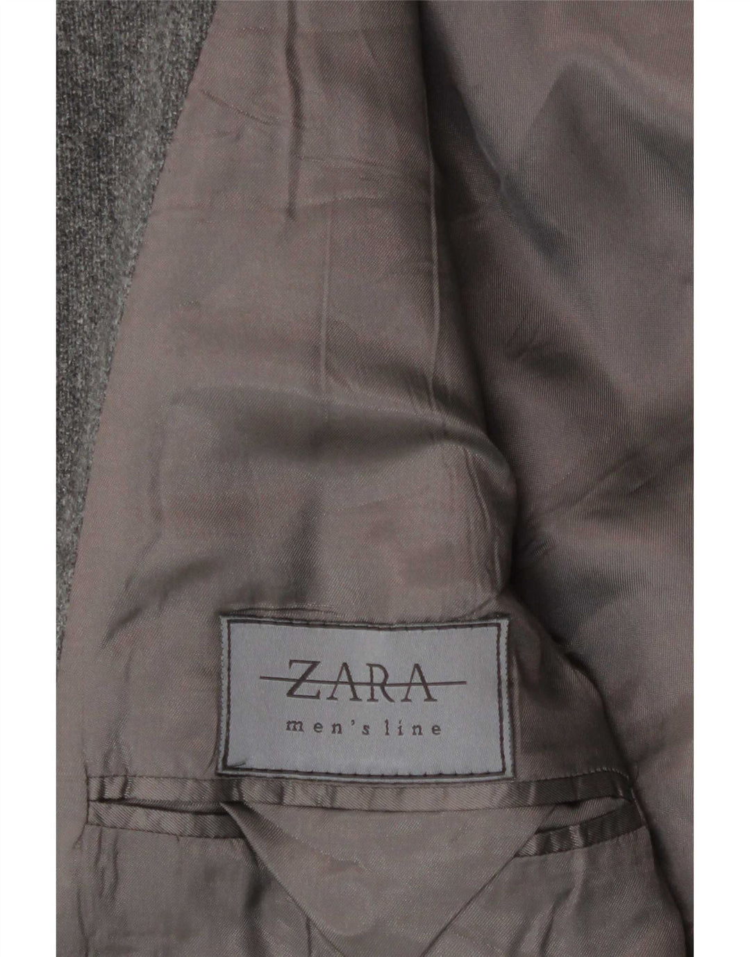 Giacca blazer con cappuccio a 4 bottoni Zara da uomo UK 38 in lana grigio medio