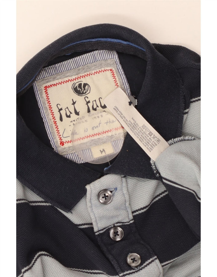 Polo da uomo FAT FACE in cotone a righe medie blu navy