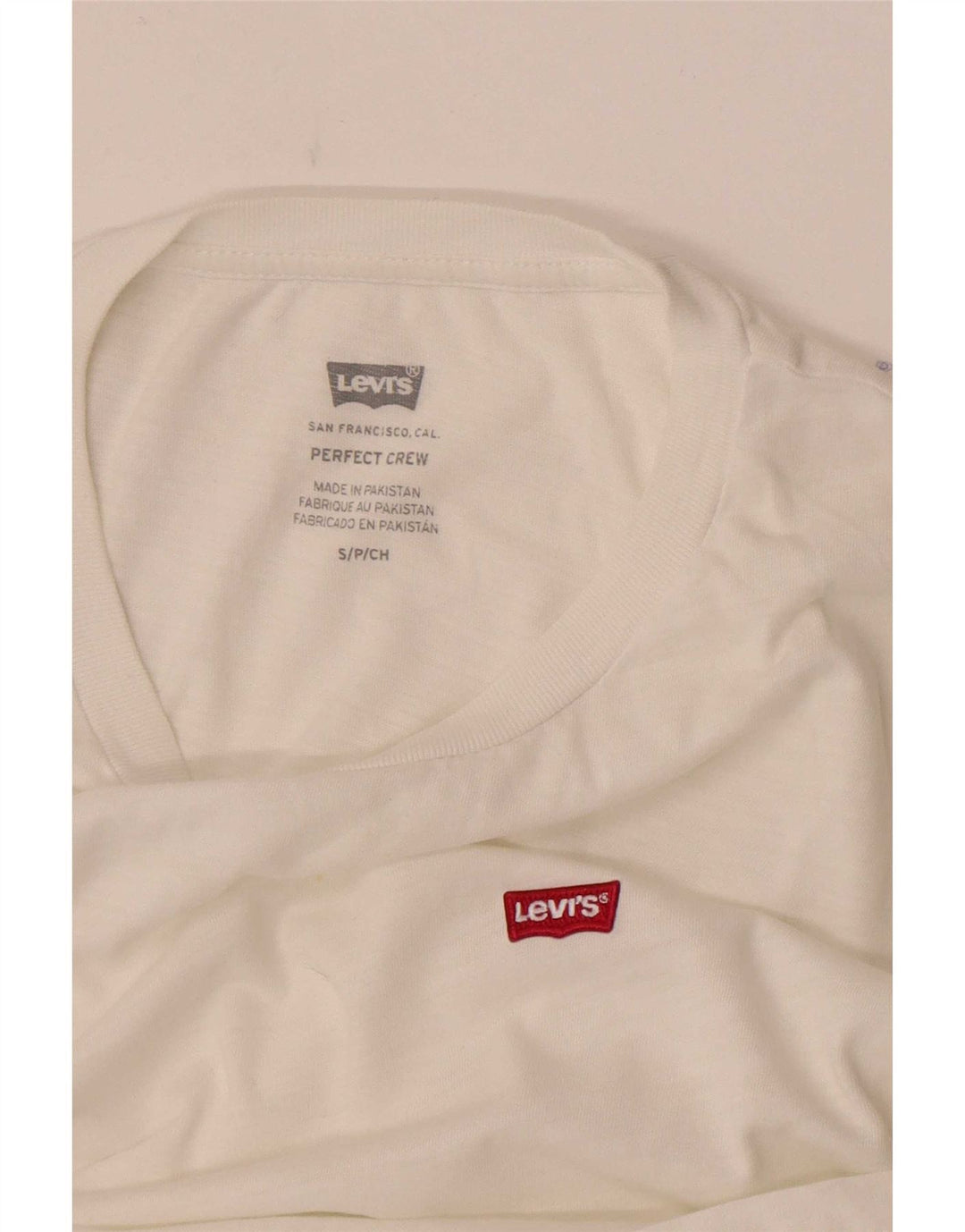 T-shirt Levi's Perfect Crew da donna UK 10 piccola bianca