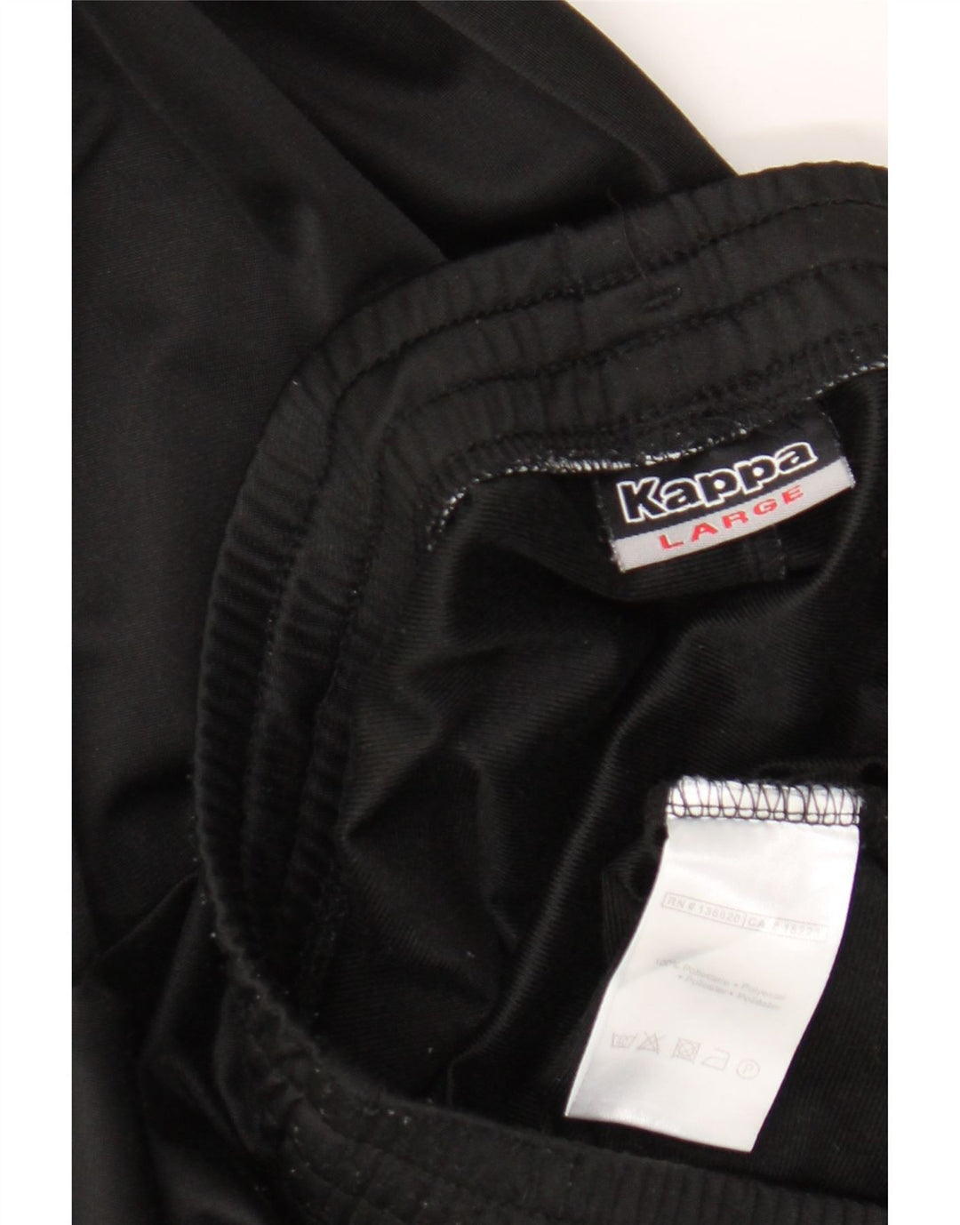 Pantaloni da tuta da uomo Kappa Joggers grandi neri in poliestere
