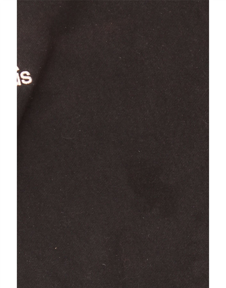 Felpa con cappuccio da uomo Adidas Medium in cotone nero