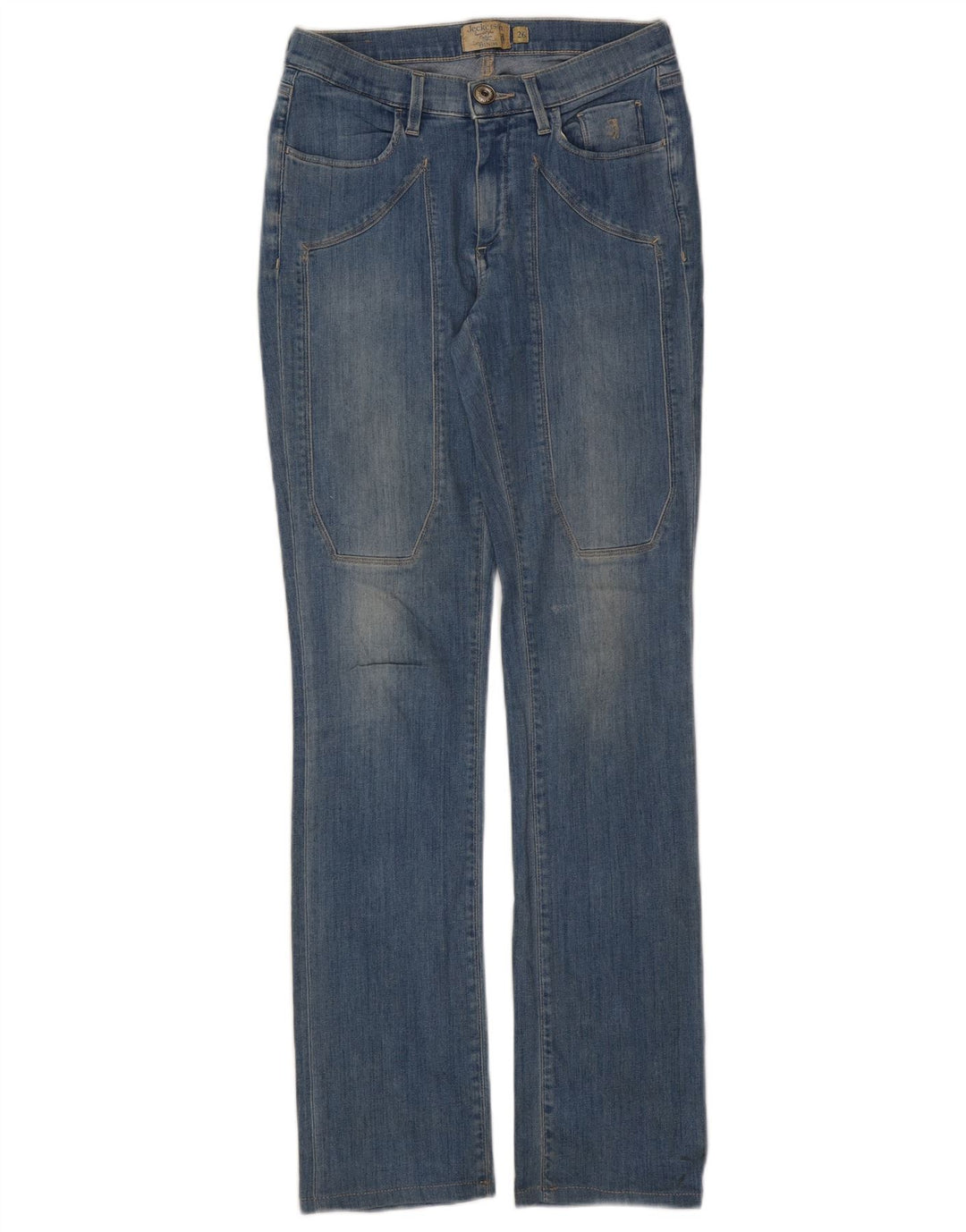 Jeans bootcut da donna Jeckerson W26 L31 cotone blu