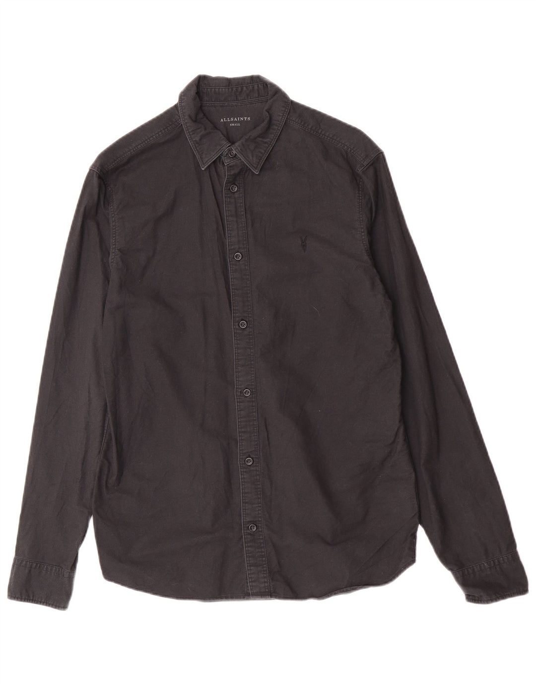 Camicia da uomo All Saints piccola in cotone nero
