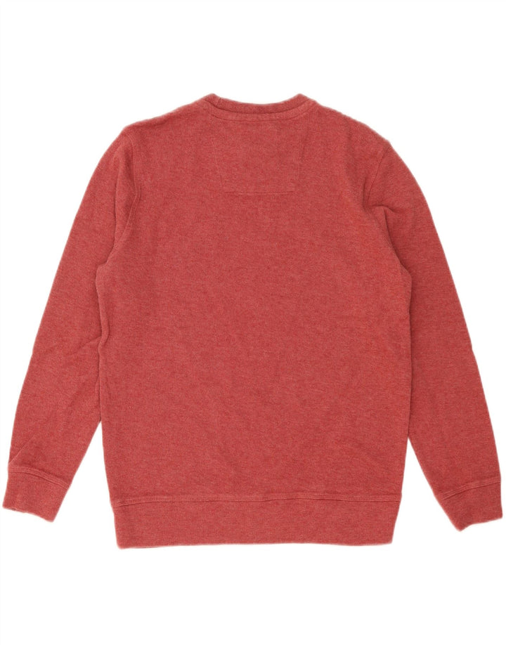 CREW CLOTHING Maglione da uomo girocollo in cotone rosso medio