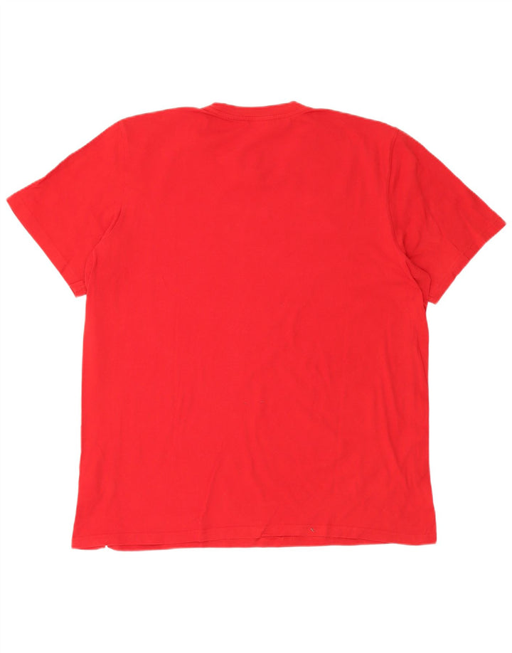 T-shirt da uomo Adidas Top XL rossa in cotone