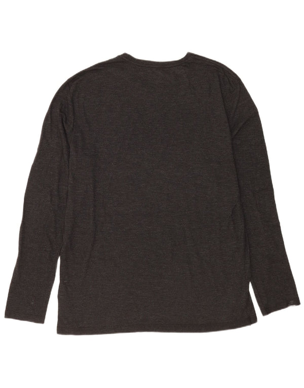 Top da uomo a maniche lunghe All Saints, cotone grigio grande