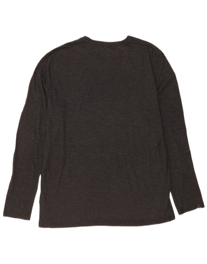 Top da uomo a maniche lunghe All Saints, cotone grigio grande