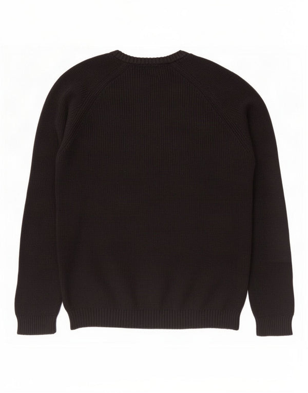 Maglione Zara da uomo con scollo a barca XL in cotone nero