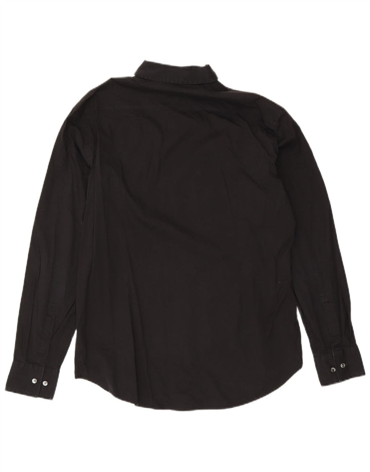 Camicia slim fit da uomo Hugo Boss taglia 41 16 grande nera
