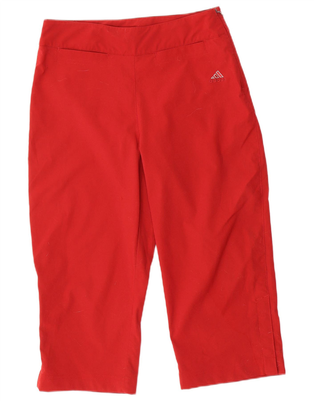 Pantaloni Capri da donna Adidas UK 14 Large W30 L19 Poliestere rosso