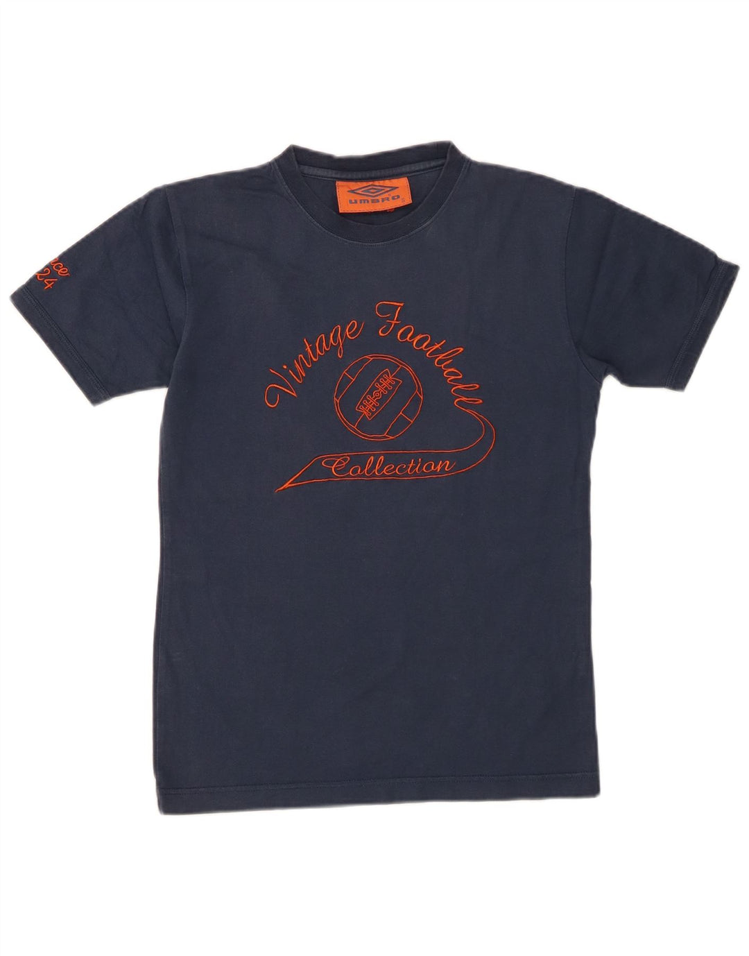T-shirt grafica da uomo UMBRO Top piccola in cotone blu navy