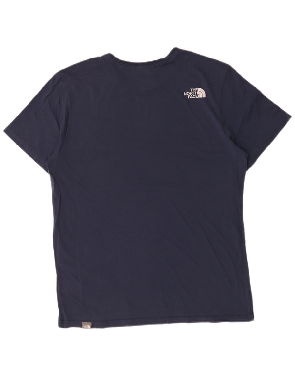 T-shirt grafica da uomo The North Face Top in cotone blu navy medio