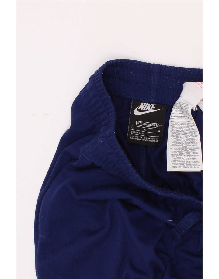 Pantaloncini sportivi Nike da bambino con vestibilità standard, 12-13 anni, grande, in poliestere blu navy